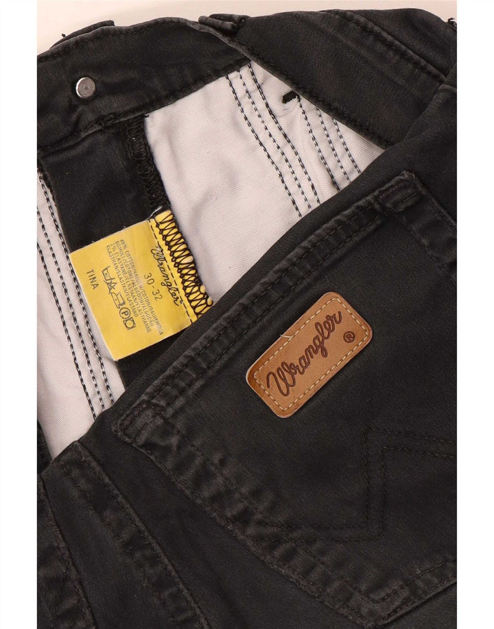 Wrangler Damen Tina Bootcut Jeans W30 L32 Graue Baumwolle