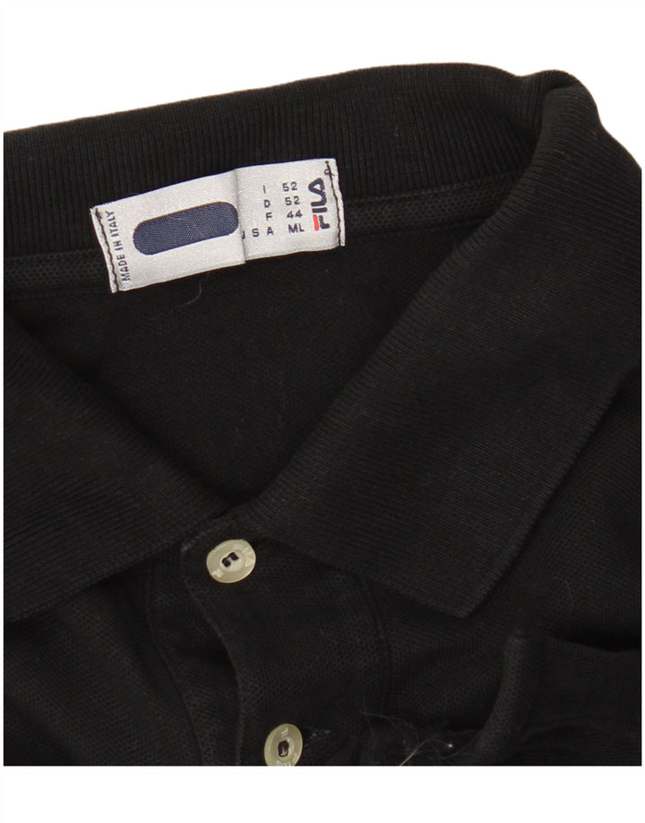 Fila Herren Poloshirt Medium Schwarz