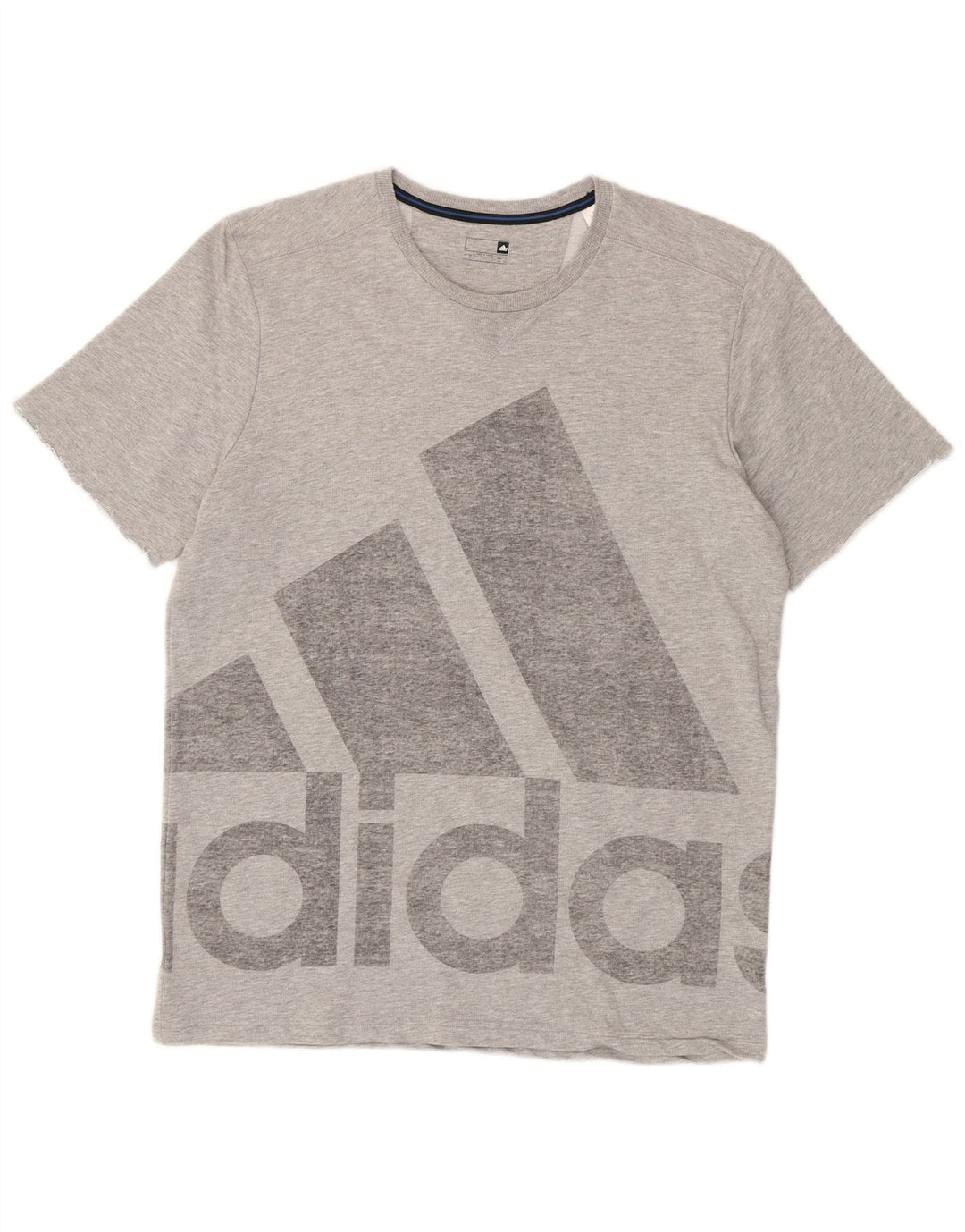 Adidas Herren Grafik T-Shirt Top Large Grau Baumwolle