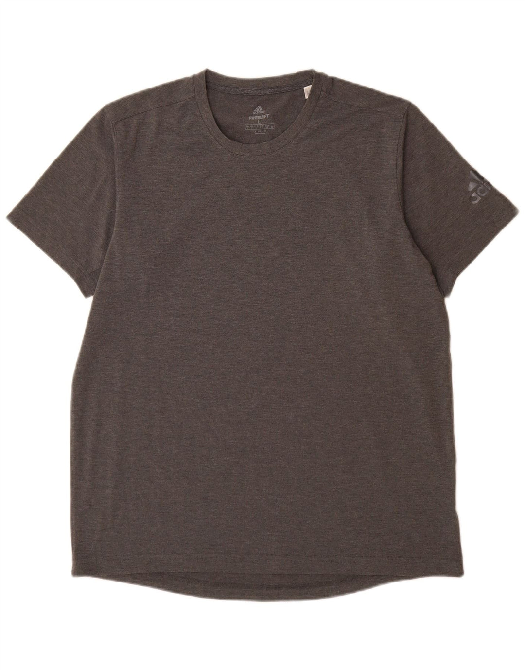 Adidas Herren Climalite T-Shirt Top Großes grau meliertes Polyester