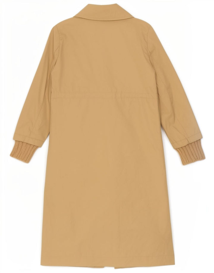 Pinko Damen Trenchcoat UK 12 Medium Beige Polyester