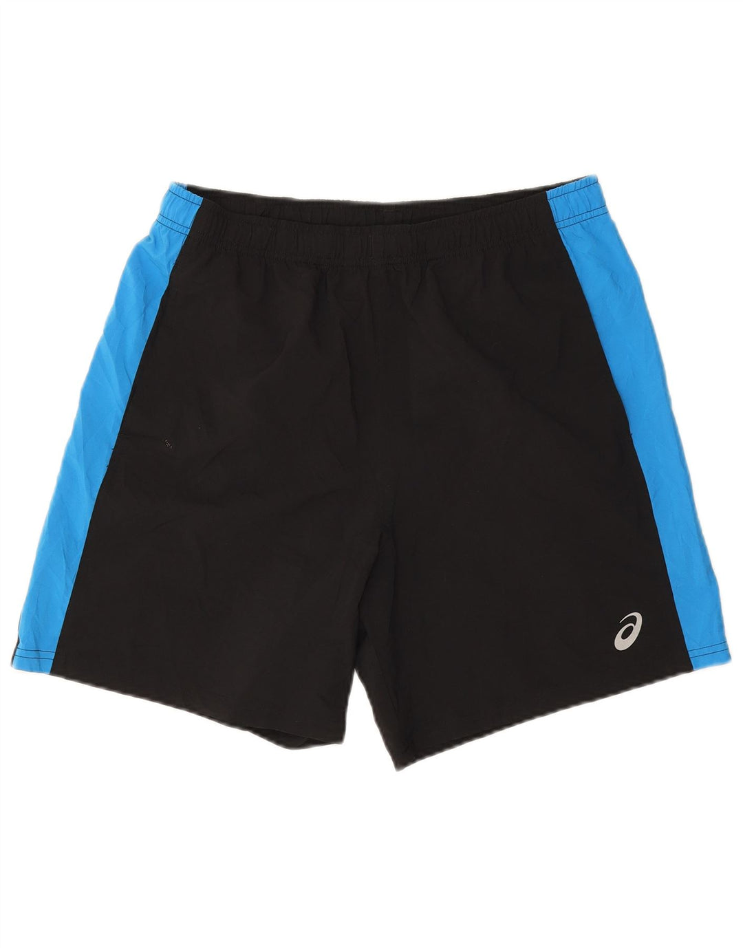 Asics Herren-Sportshorts, groß, schwarzes Farbblock-Polyester