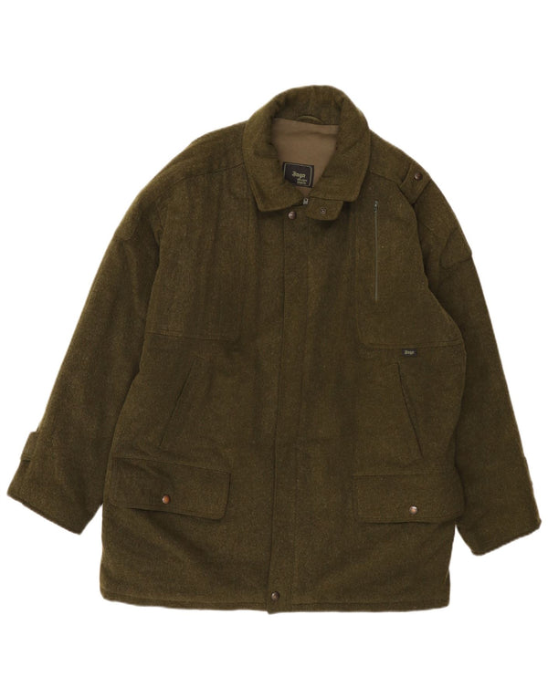 Himalaya Herren De Luxe Mantel UK 38 Medium Khaki Wolle
