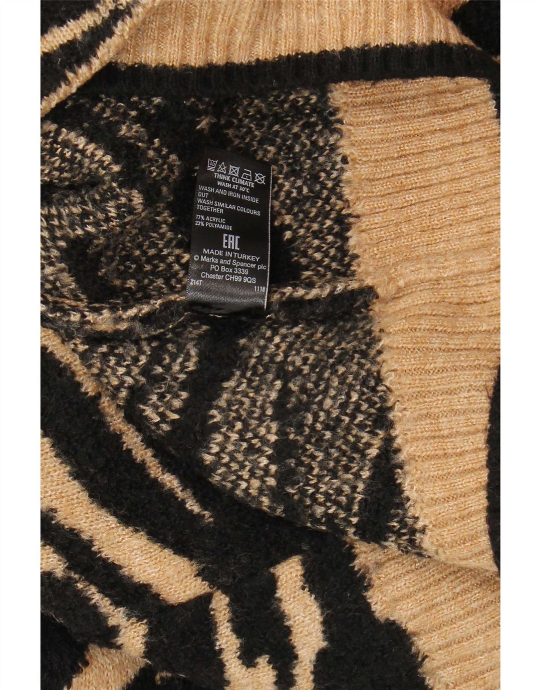 Marks & Spencer Damen-Pullover mit U-Boot-Ausschnitt, Gr. 10, Schwarz