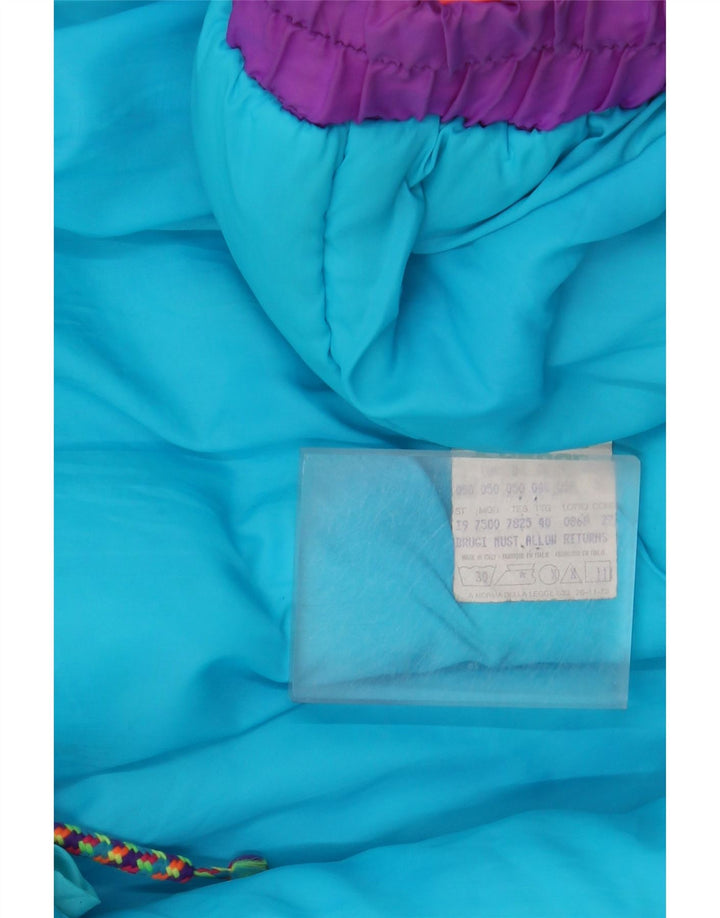 Brugi Herren-Windbreaker-Jacke IT 50, groß, blaues Colourblock-Polyamid