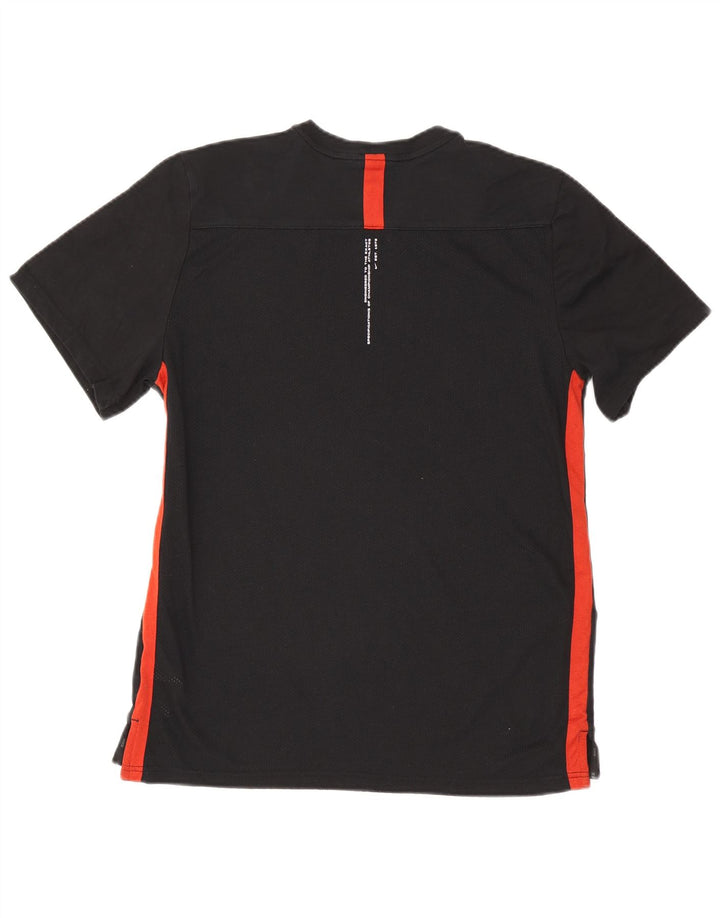 Nike Herren-T-Shirt mit Grafik, Medium, Schwarz, Colourblock-Baumwolle