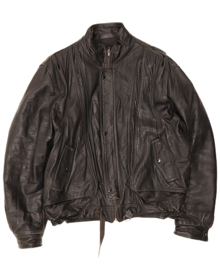 Vintage Herren Lederjacke UK 42 XL Rot