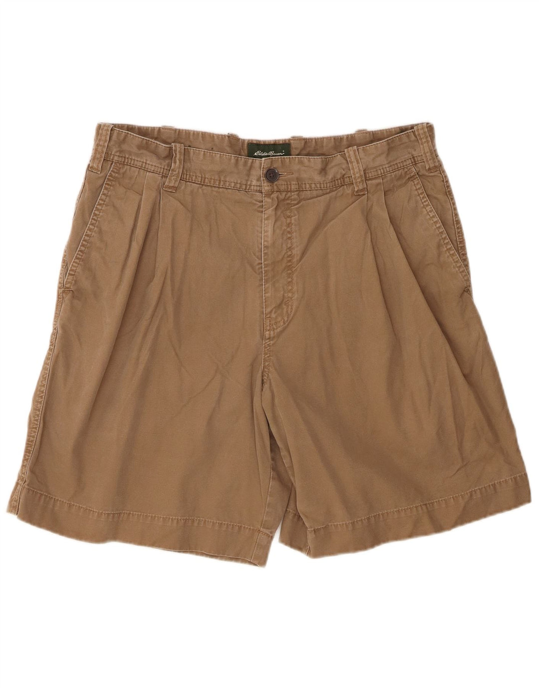 Eddie Bauer Herren Pegged Chino Shorts W36 Große braune Baumwolle