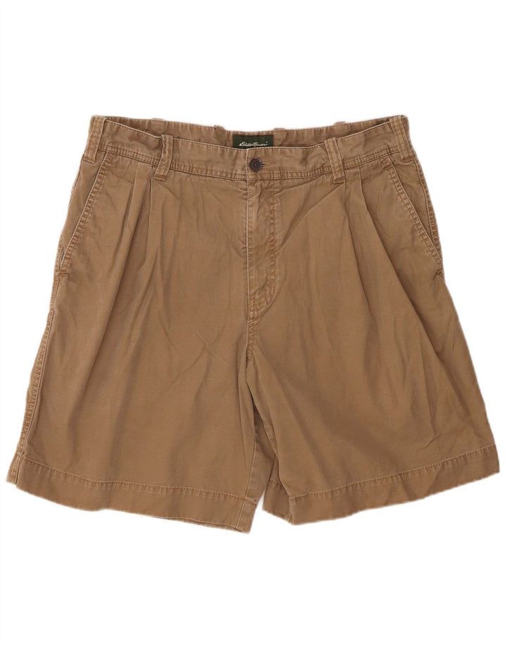 Eddie Bauer Herren Pegged Chino Shorts W36 Große braune Baumwolle