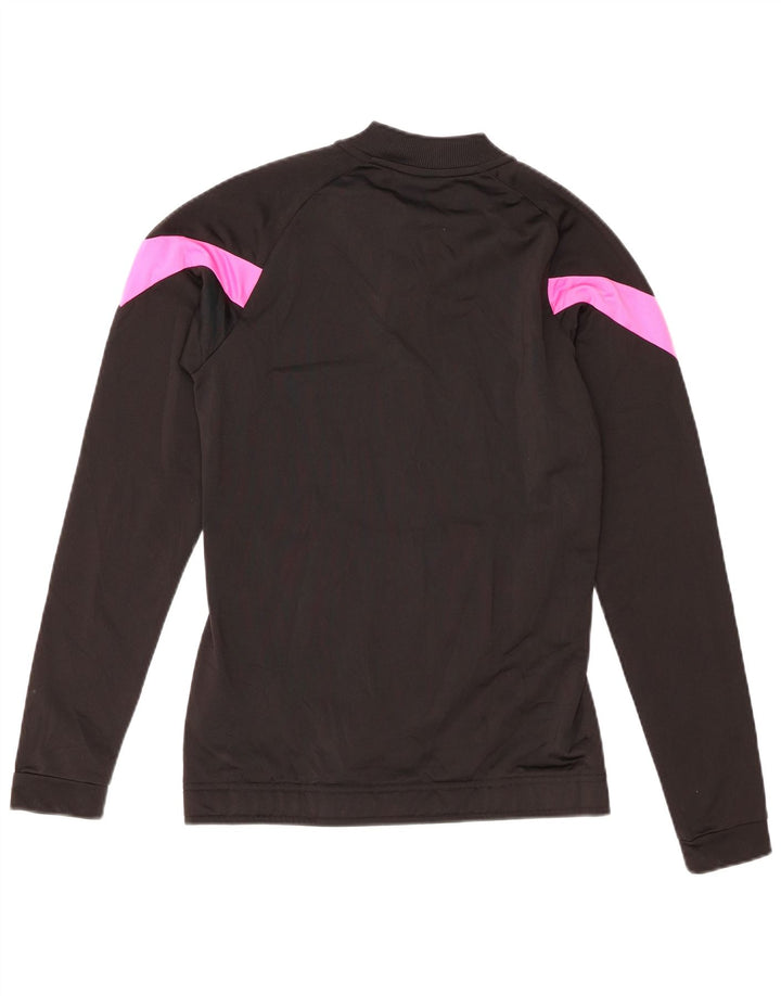 Puma Mädchen-Trainingsanzug-Top-Jacke, 15–16 Jahre, schwarzes Colourblock-Polyester