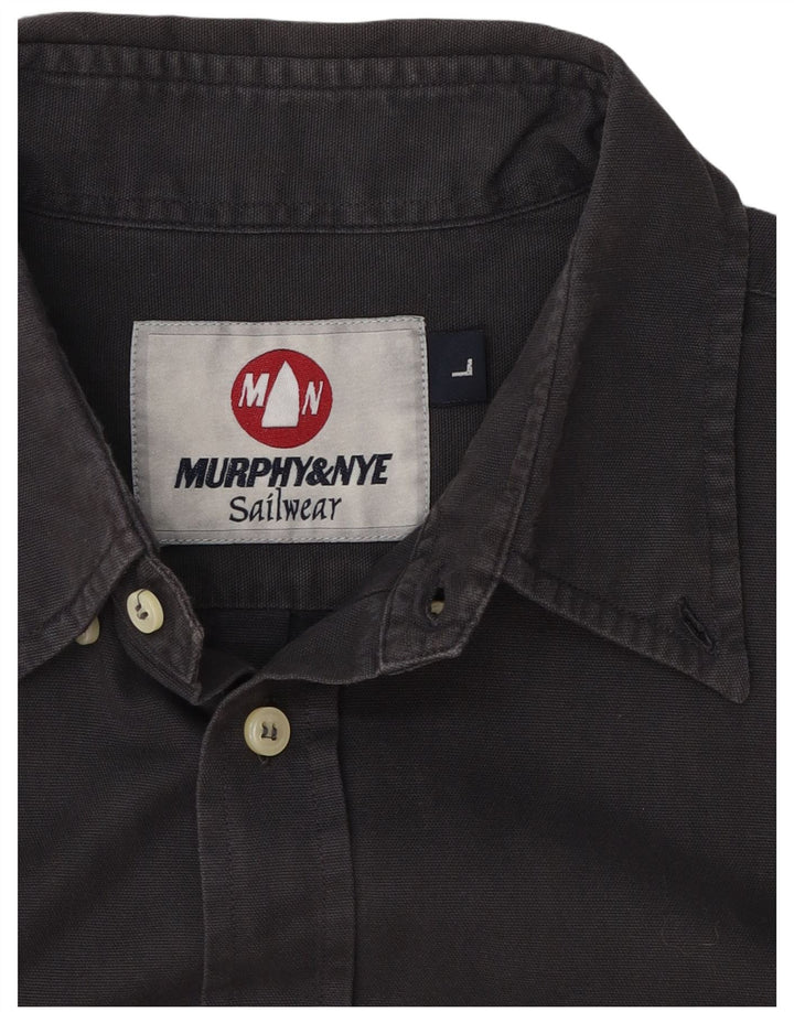 Murphy & Nye Herren-Sailwear-Hemd, Größe L, Grau
