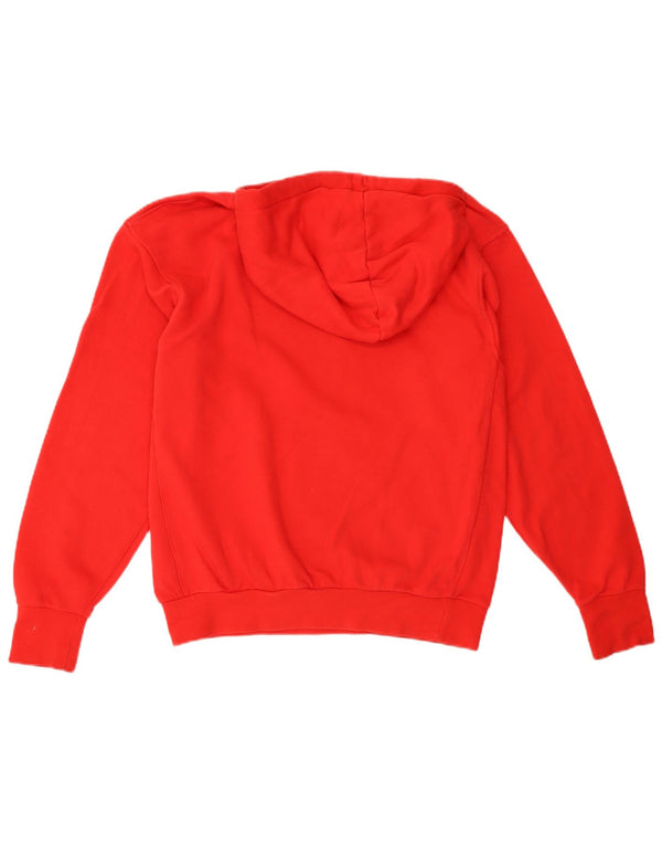 NIKE Damen Chicago Bulls Übergroßer grafischer Kapuzenpullover UK 10 Small Rot