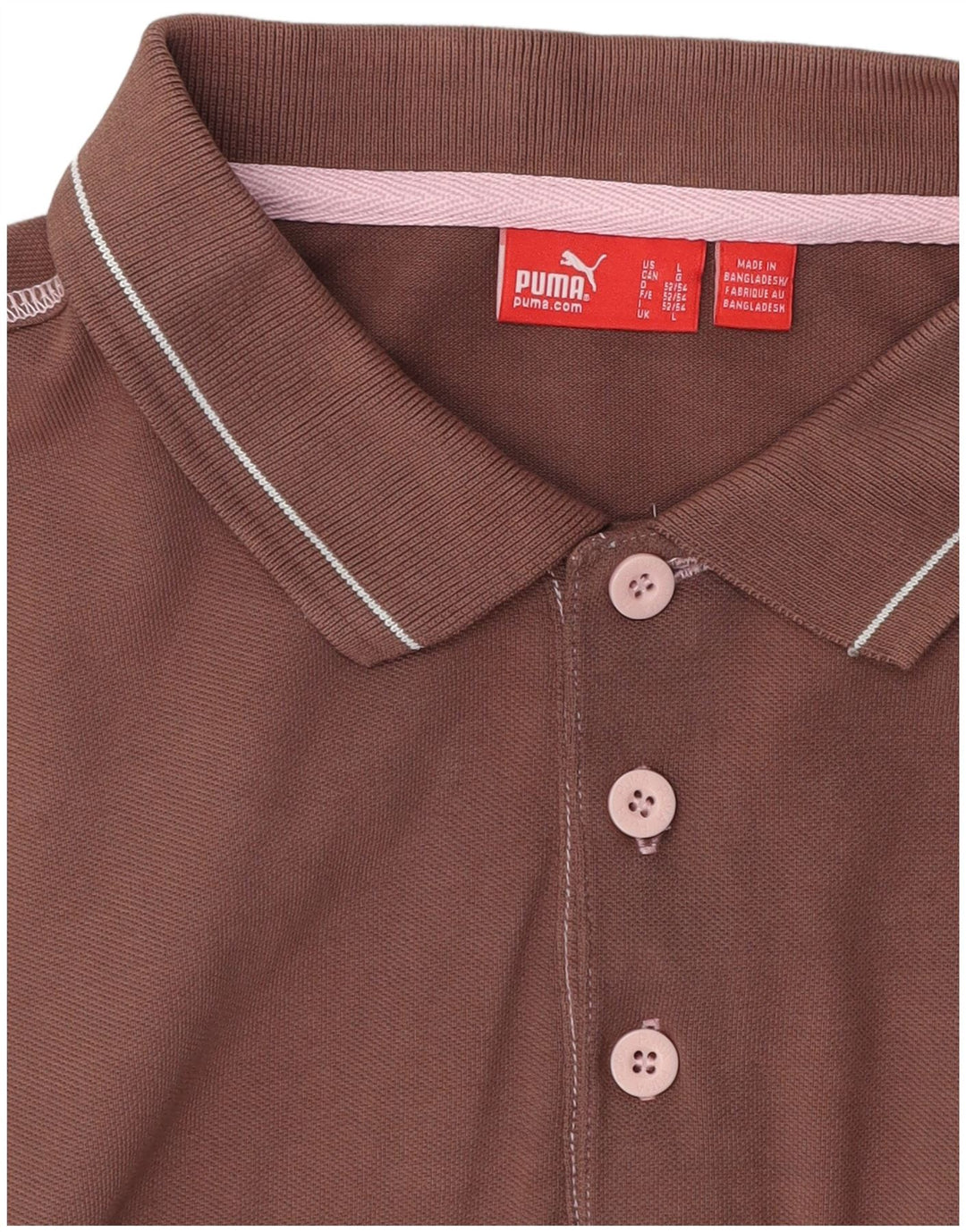 Puma Herren Poloshirt Große braune Baumwolle