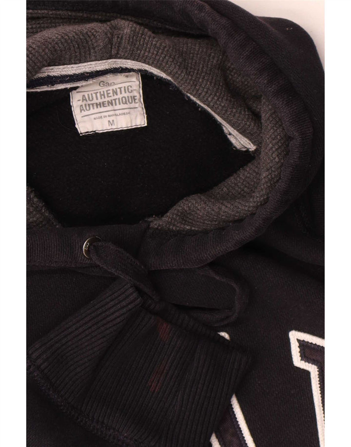 Gap Herren-Kapuzenpullover mit Grafik, mittelschwarz, Baumwolle