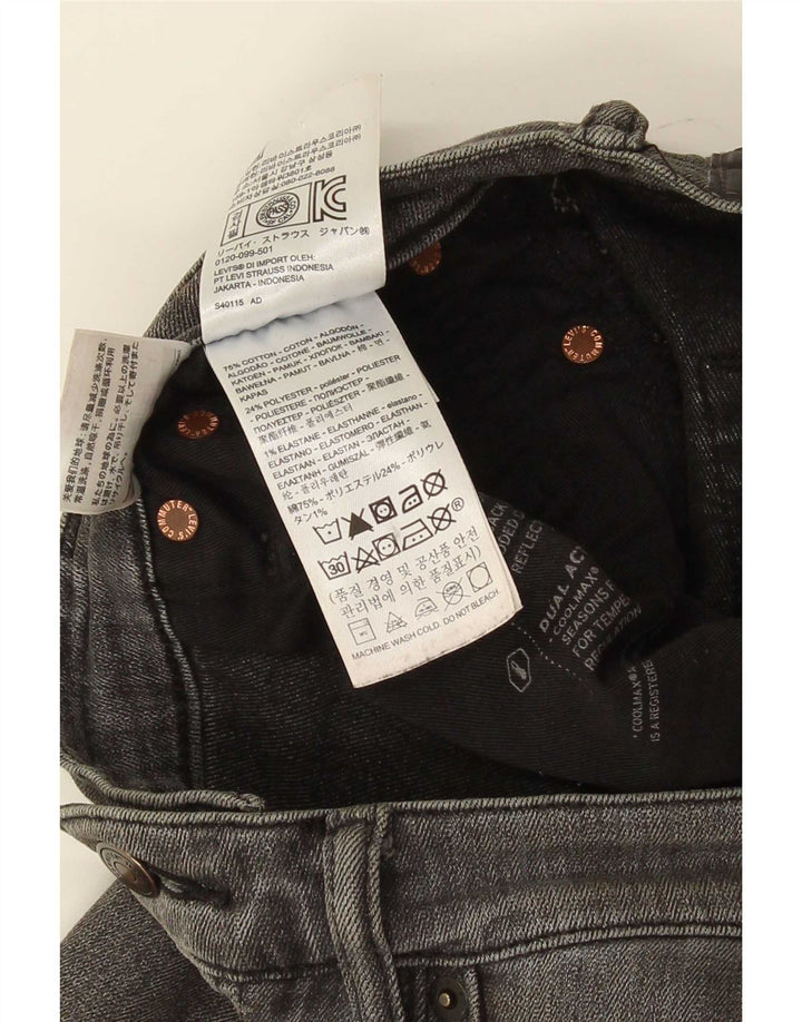 Levi's Herren Slim Jeans W32 L30 Graue Baumwolle