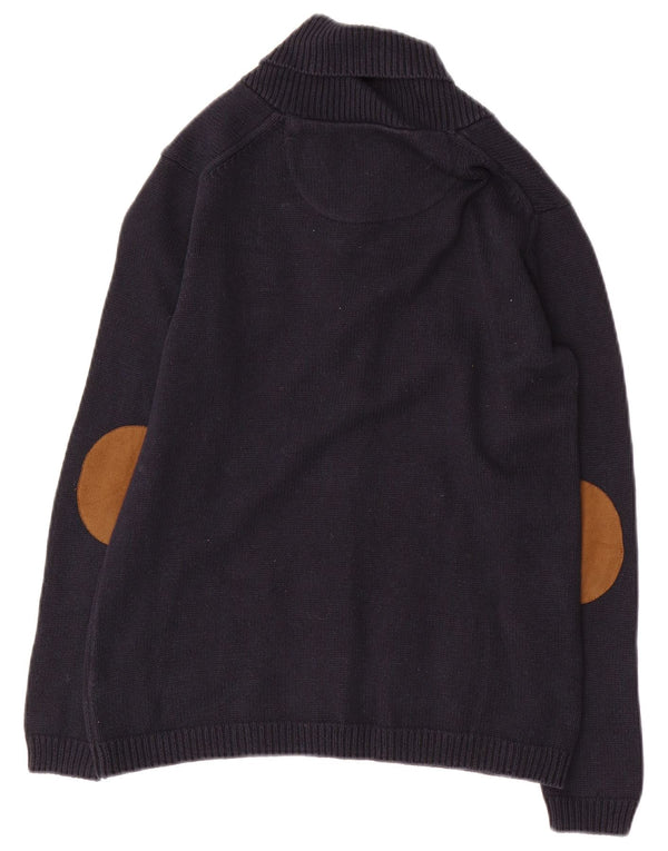 MASSIMO DUTTI Strickjacke für Jungen, 11–12 Jahre, marineblaue Baumwolle