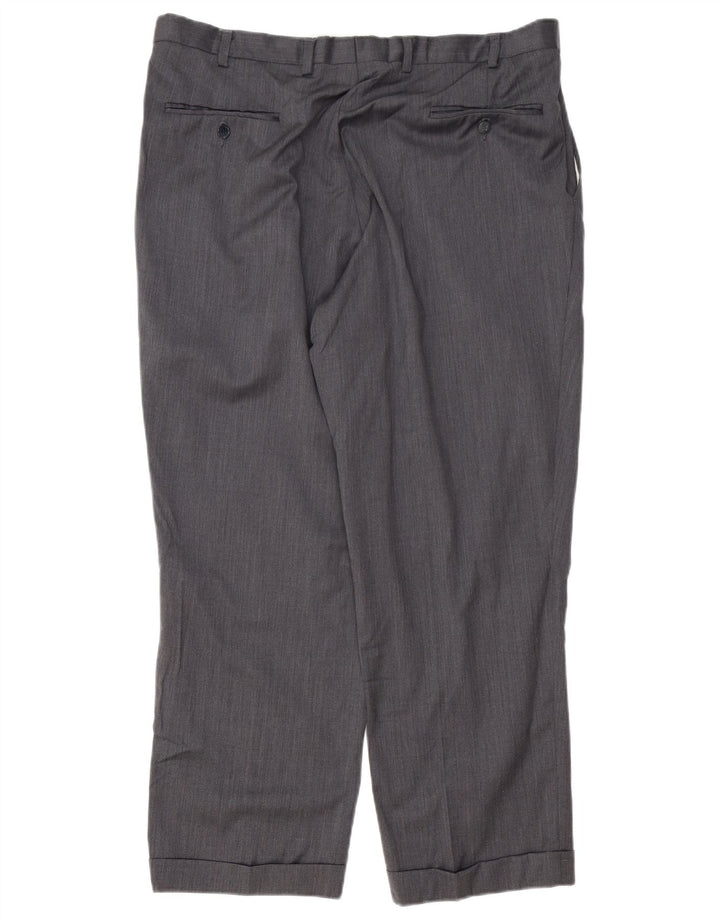 IZOD Herren-Anzughose mit Pegged-Anzug, W38, L29, graue Wolle
