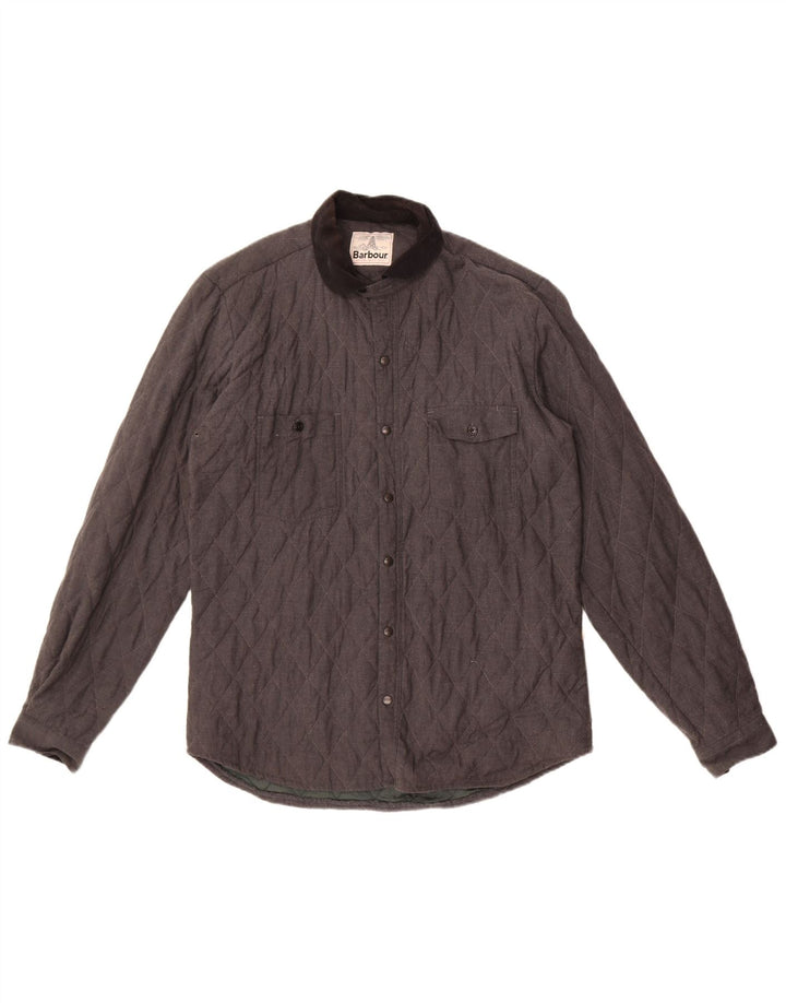 Barbour Herren Steppjacke UK 38 Mittelgraue Baumwolle