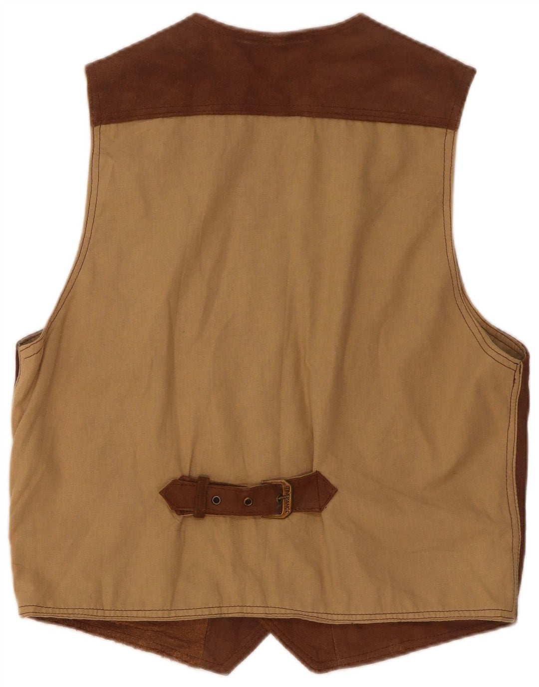 Vintage Herren Wildlederweste XL Braunes Leder