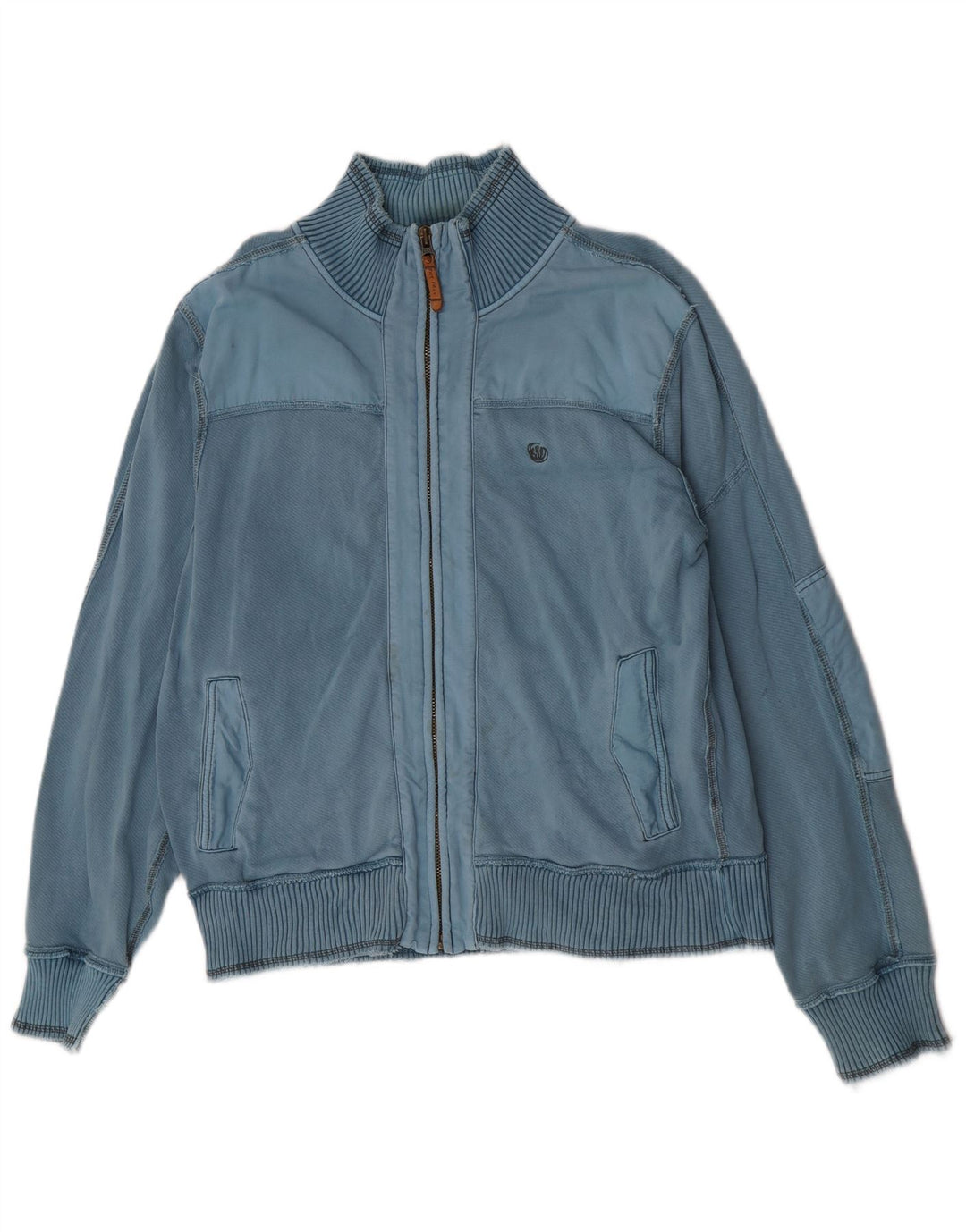 Fat Face Herren-Trainingsanzug-Top-Jacke, große blaue Baumwolle