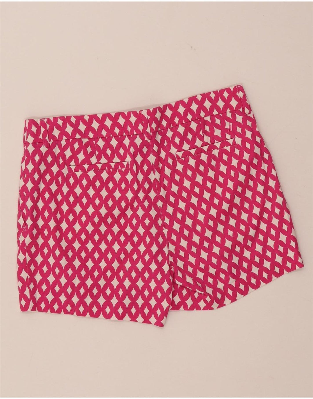 NAUTICA Damen Chino-Shorts US 8 Medium W32 Rosa geometrische Baumwolle