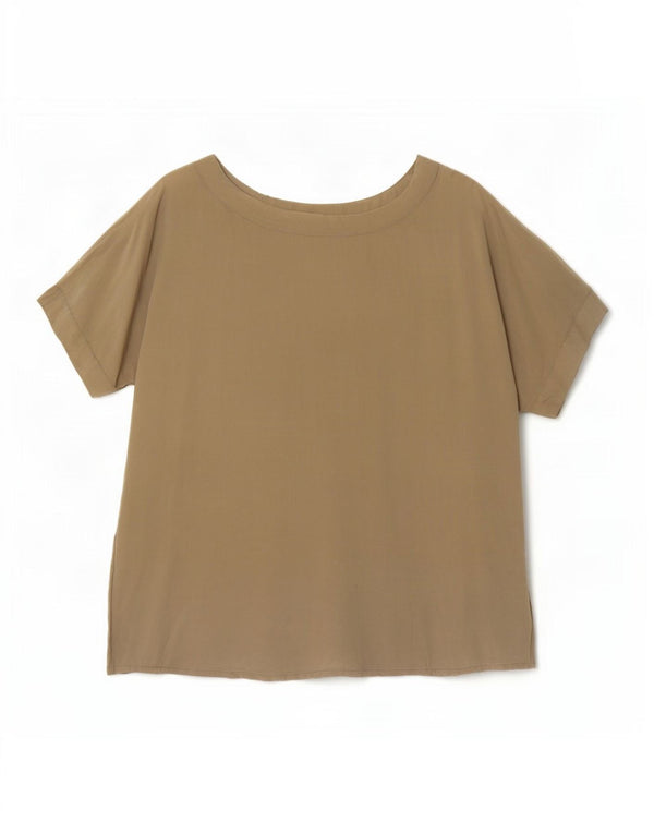Vintage Damen Bluse Top UK 16 Large Khaki