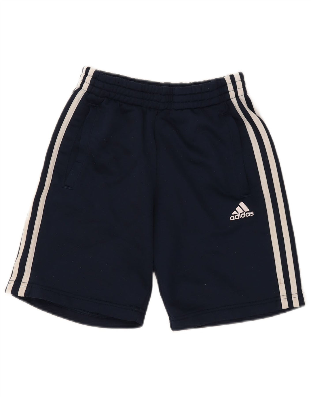 ADIDAS Boys Sport Shorts 11-12 Years  Navy Blue Polyester