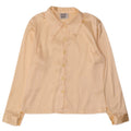 Vintage Damen Hemdbluse UK 14 Medium Beige
