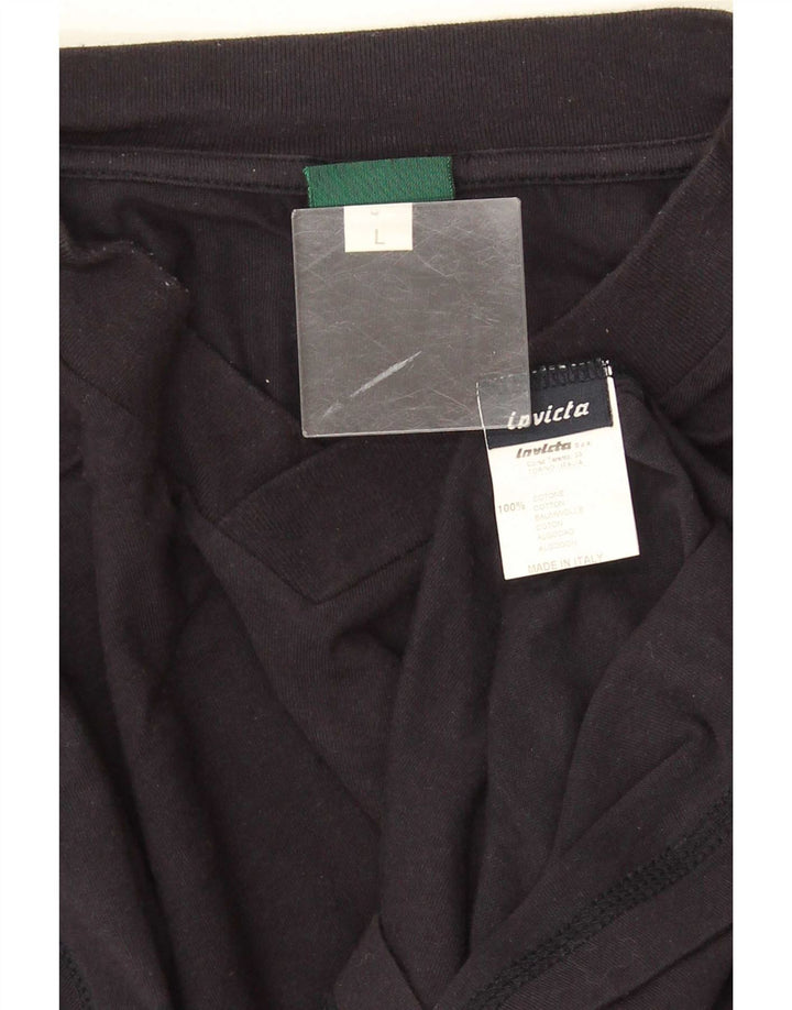 Invicta Herren-Top, langärmelig, groß, marineblau, Baumwolle