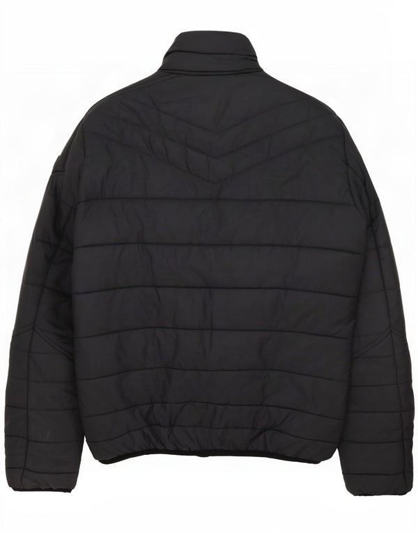 Diesel Herren Wattierte Jacke UK 40 Large Graues Nylon