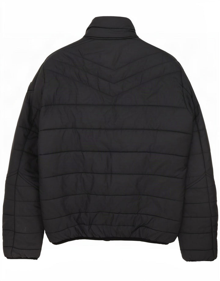 Diesel Herren Wattierte Jacke UK 40 Large Graues Nylon