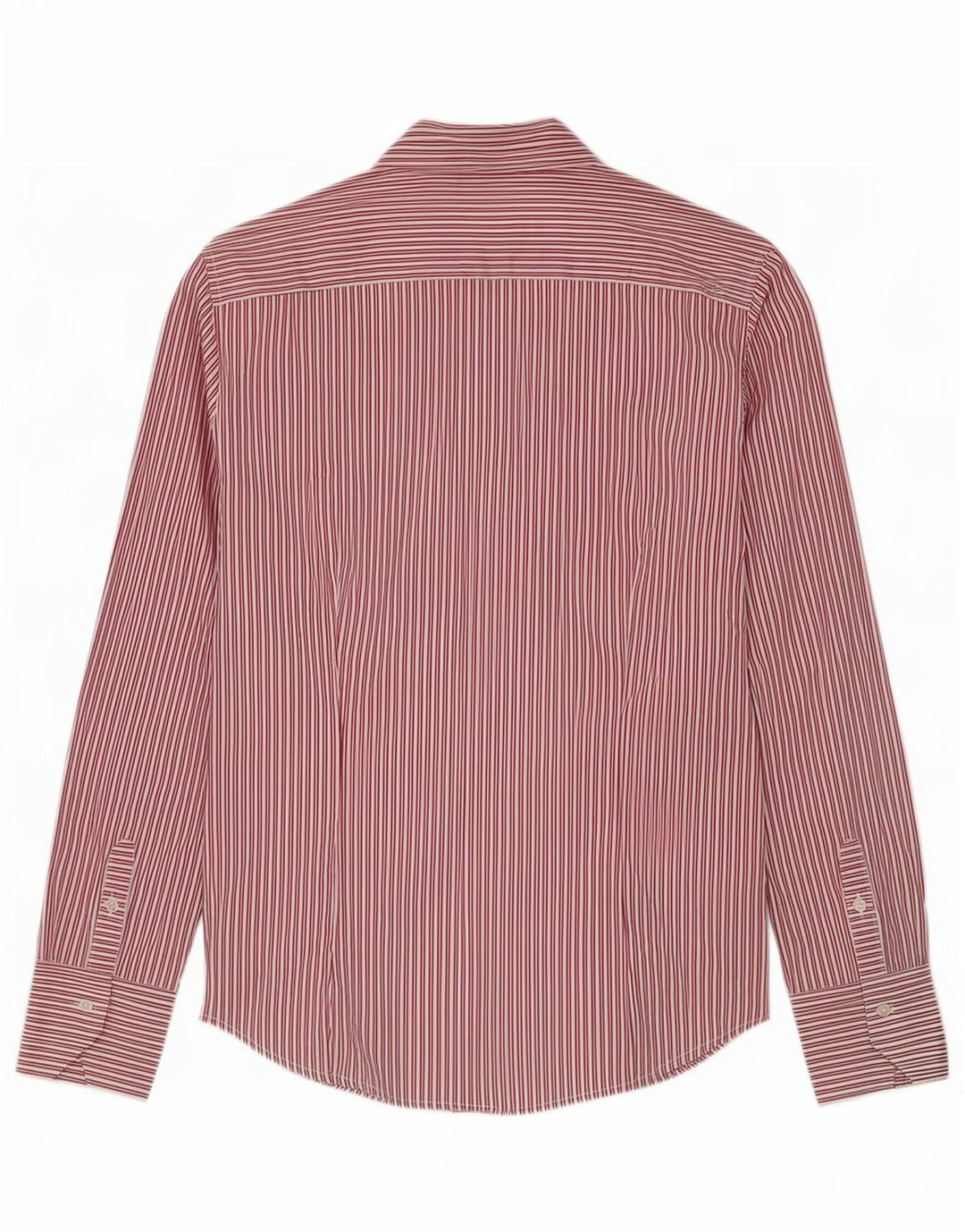 Benetton Damenhemd UK 14 Large Roter Nadelstreifen