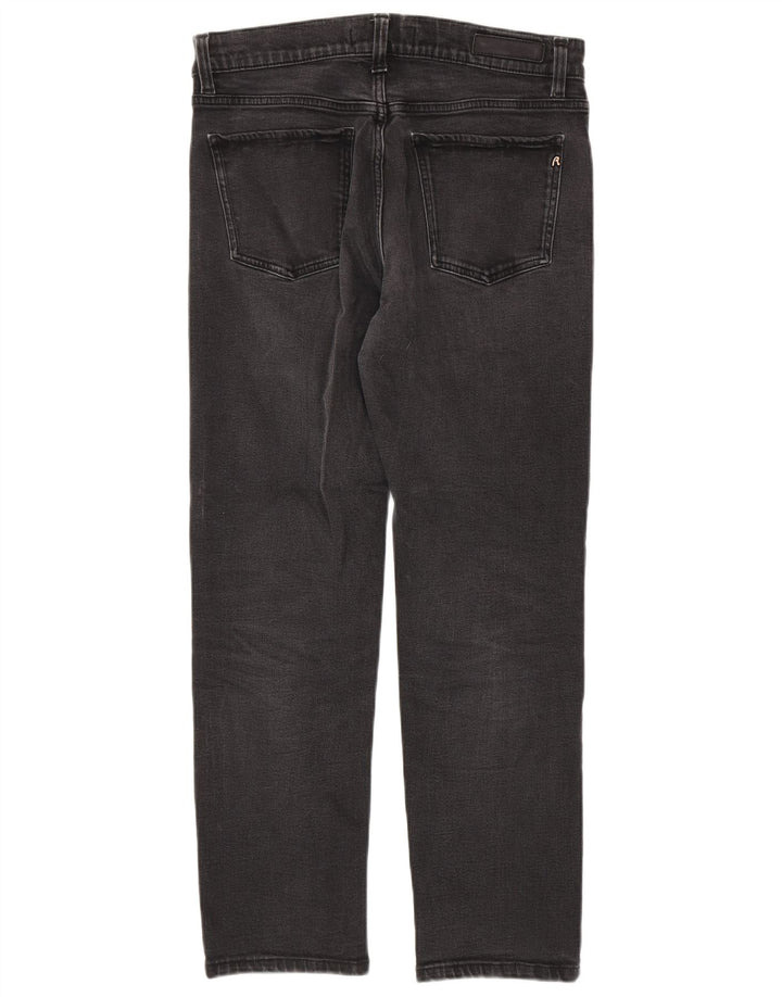 Replay Damen Straight Jeans W32 L28 Grau