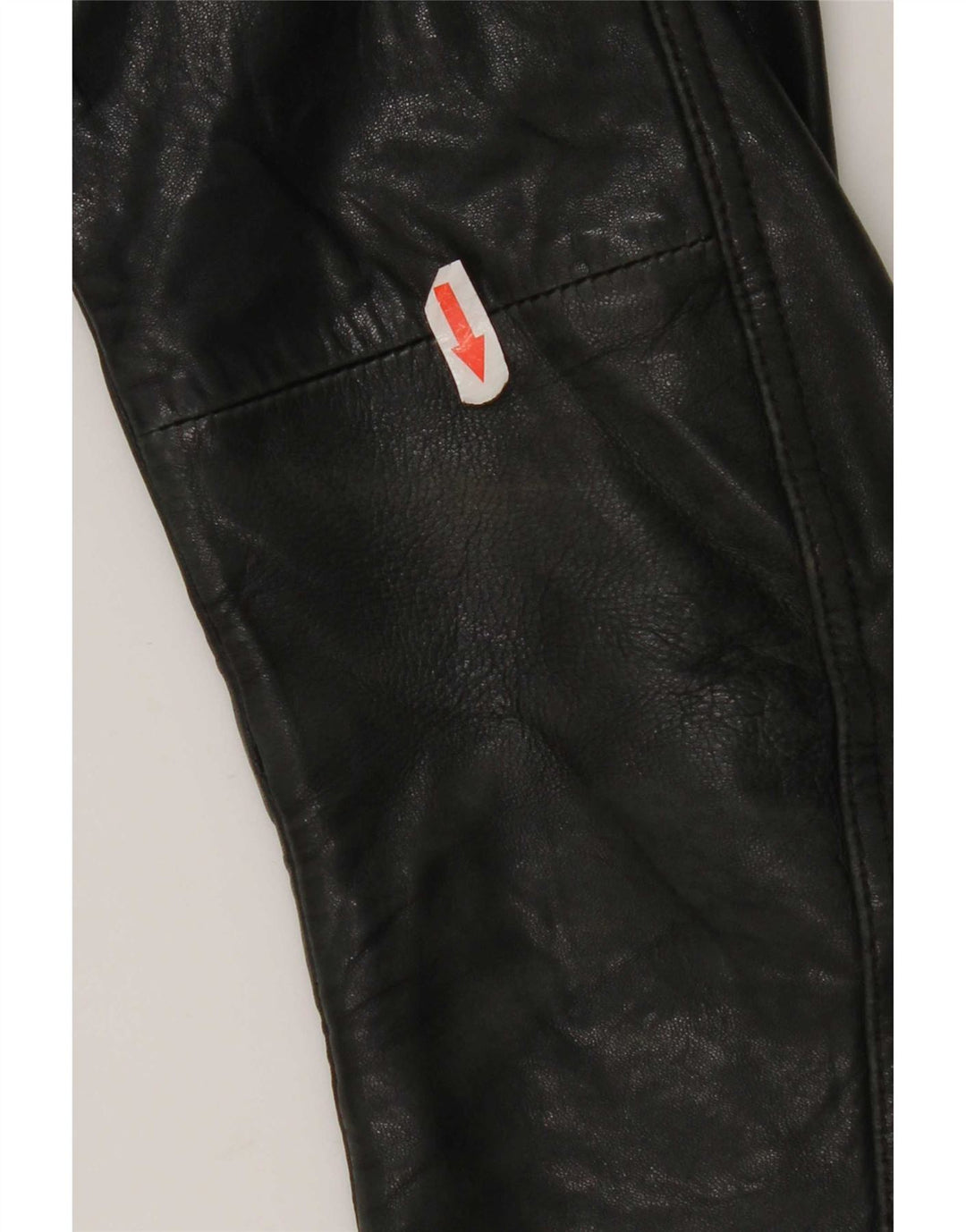 Massimo Dutti Damen Biker-Lederjacke UK 10 Small Schwarz