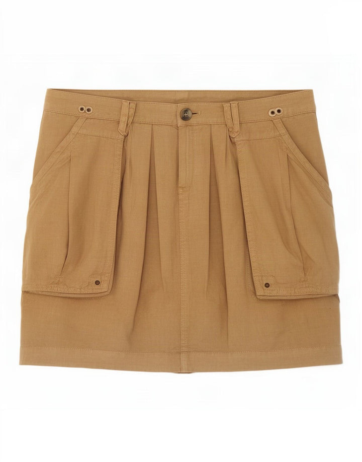 Massimo Dutti Damen Minirock Medium W30 Beige