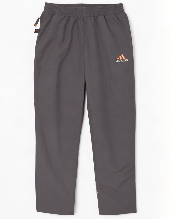 Adidas Herren-Trainingshose UK 40/42 Mittelgraues Colourblock-Polyamid
