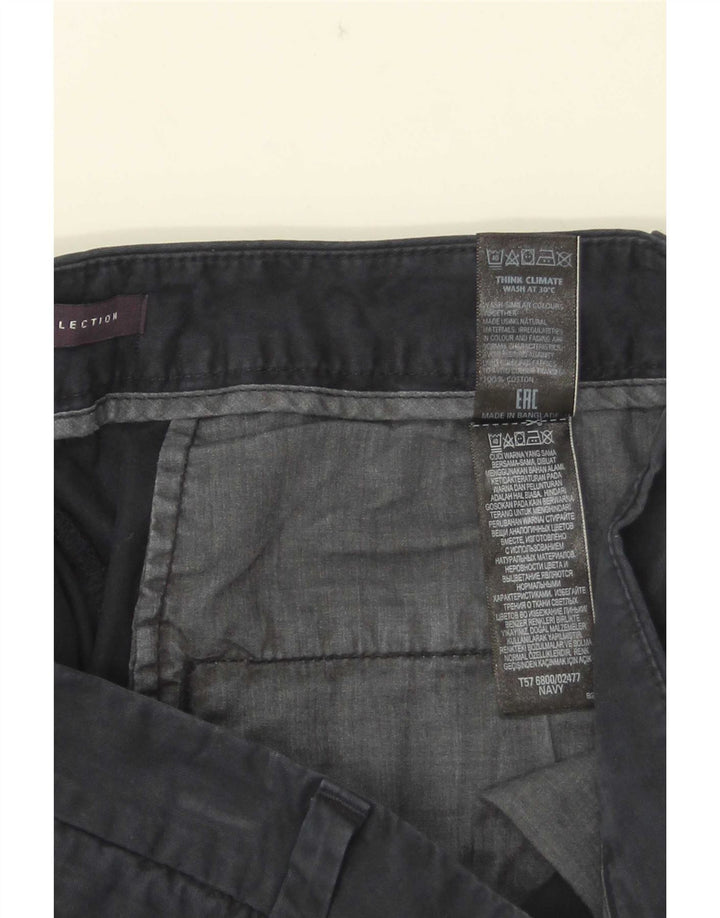 Marks & Spencer Damen Chinohose UK 12 M W32 L26 Marineblau
