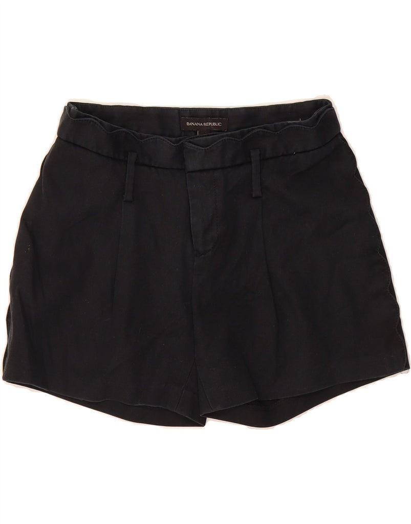 BANANA REPUBLIC Womens Casual Shorts US 00 2XS W26 Black Vintage Banana Republic and Second-Hand Banana Republic from Messina Hembry 