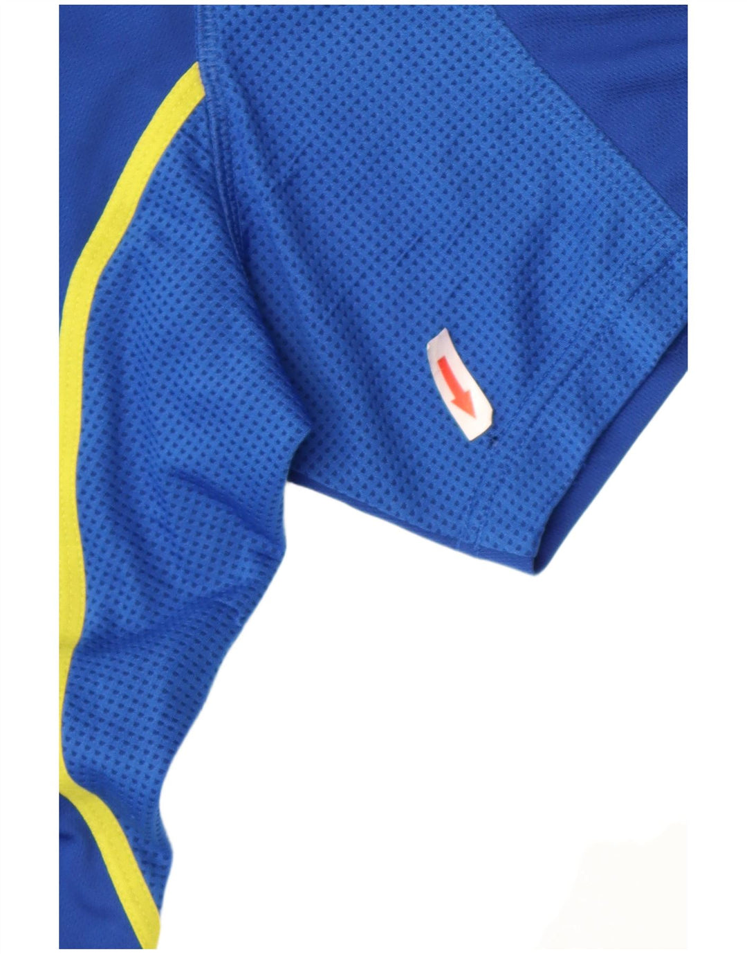 Adidas Herren-T-Shirt mit Reißverschluss am Hals, mittelblaues Polyester