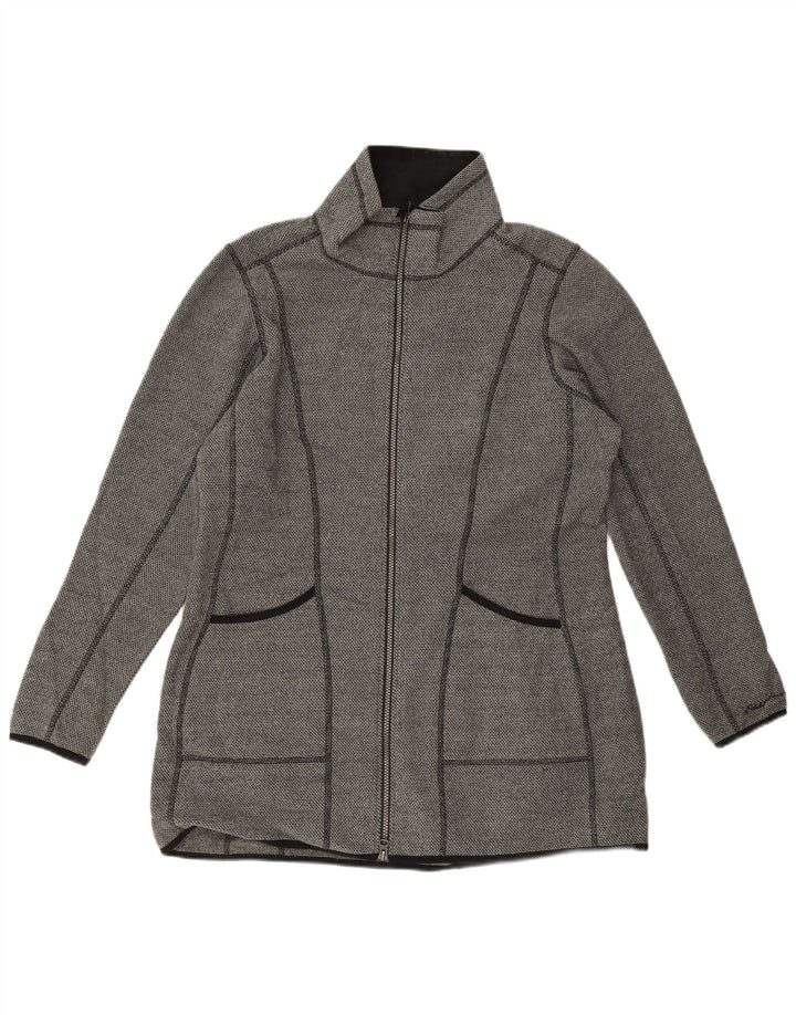 Eddie Bauer Damen-Trainingsanzug-Top-Jacke UK 18 XL Grau Polyester