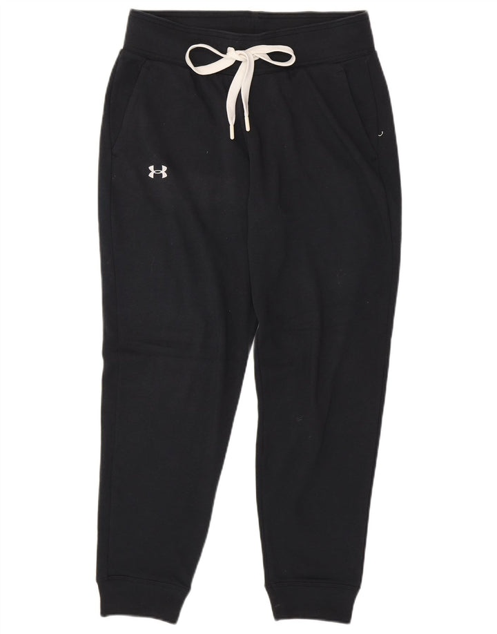 UNDER ARMOUR Damen-Trainingshose, Jogginghose, UK 10, Größe S, Schwarz, Baumwolle