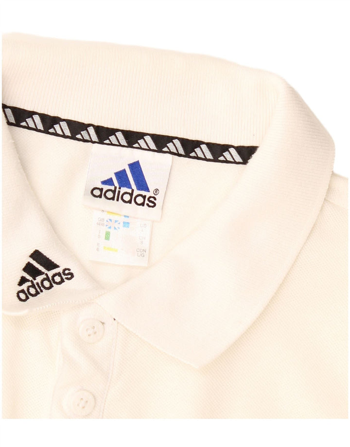 Adidas Herren Poloshirt Große weiße Baumwolle