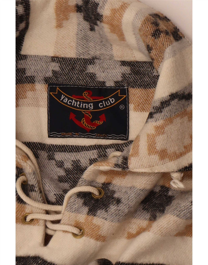 Yachting Club Herren-Pullover, Flanellhemd, groß, mehrfarbig, geometrisch