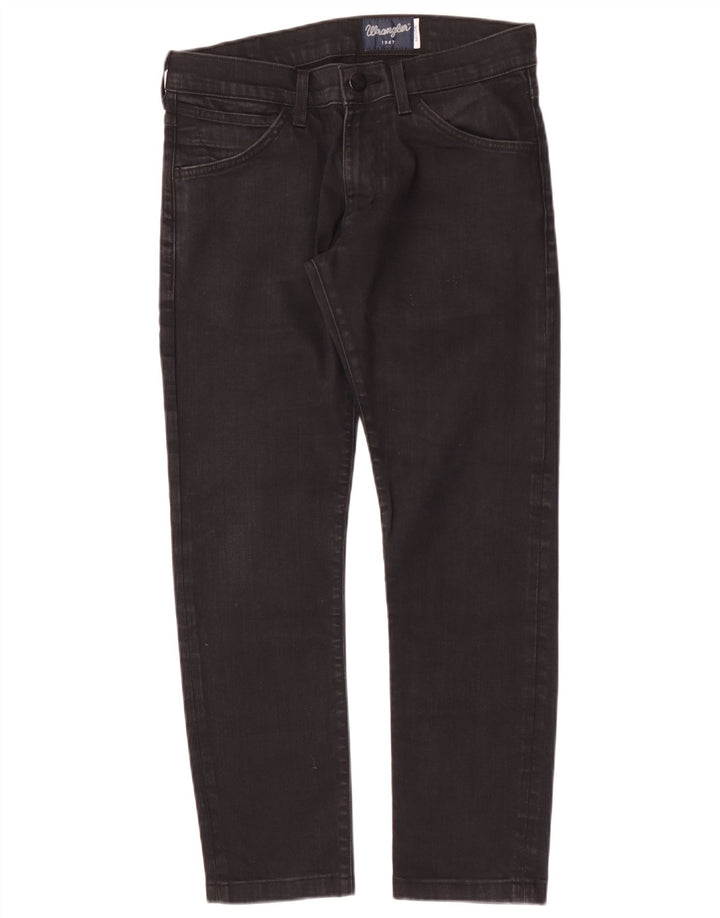 Wrangler Herren Bryson Slim Jeans W30 L28 Schwarze Baumwolle