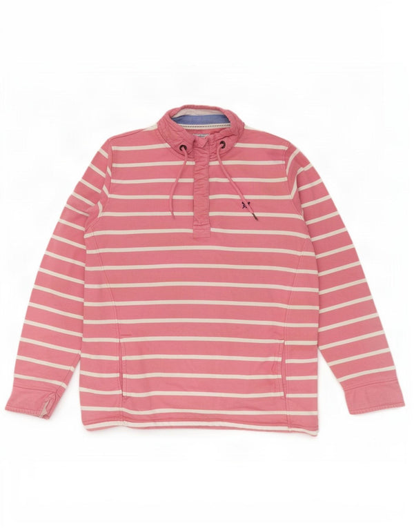 Crew Clothing Damen-Sweatshirt in Übergröße, Gr. 40, Größe L, rosa gestreift
