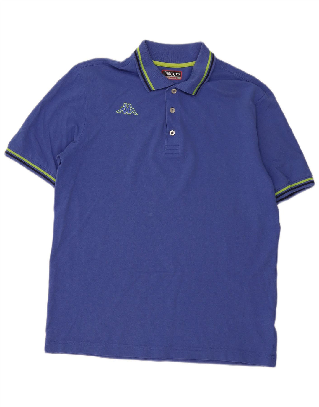 Kappa Herren Poloshirt XL Blau Baumwolle