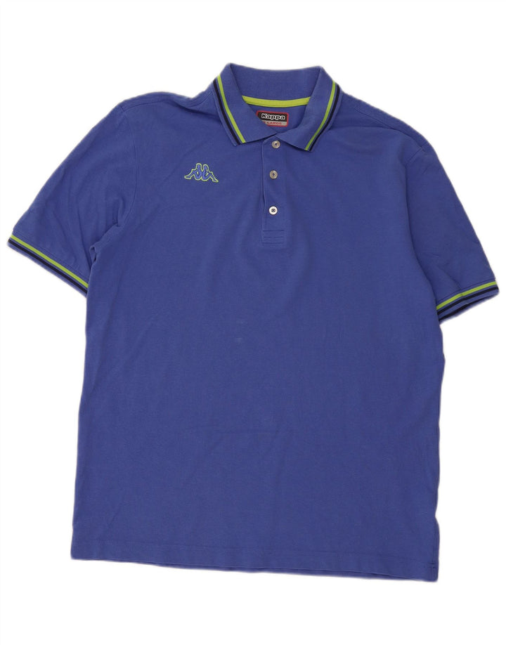 Kappa Herren Poloshirt XL Blau Baumwolle