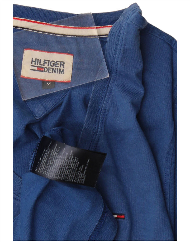 TOMMY HILFIGER Herren T-Shirt Top mittelblaue Baumwolle