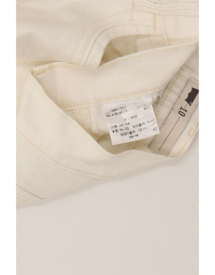 Levi's Damen Jeansshorts US 10 Large W30 Off White