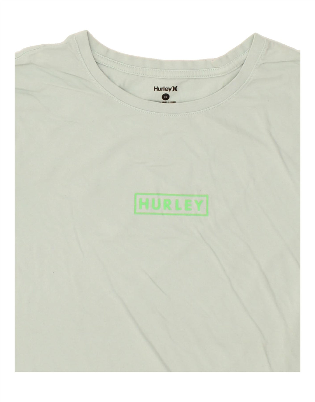 HURLEY Mens Graphic T-Shirt Top Large Green Vintage Hurley and Second-Hand Hurley from Messina Hembry 